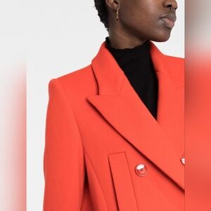MICHAEL KORS - Military style Red Pea Coat